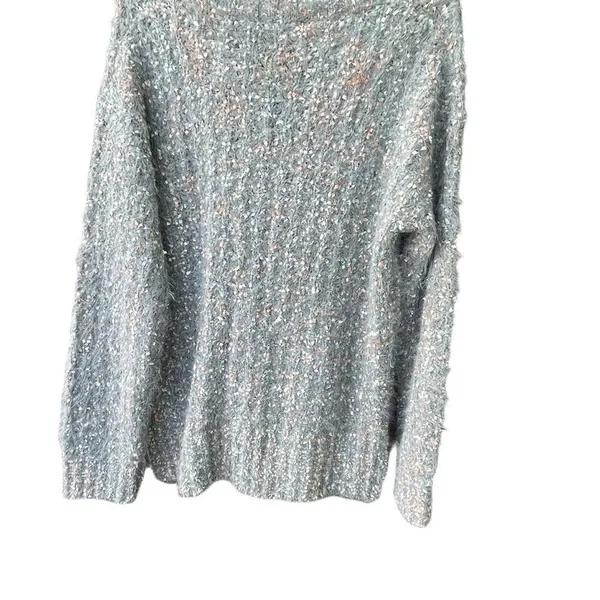Hem & Thread size soft boxy multi colored fluffy sweater. - Image 3