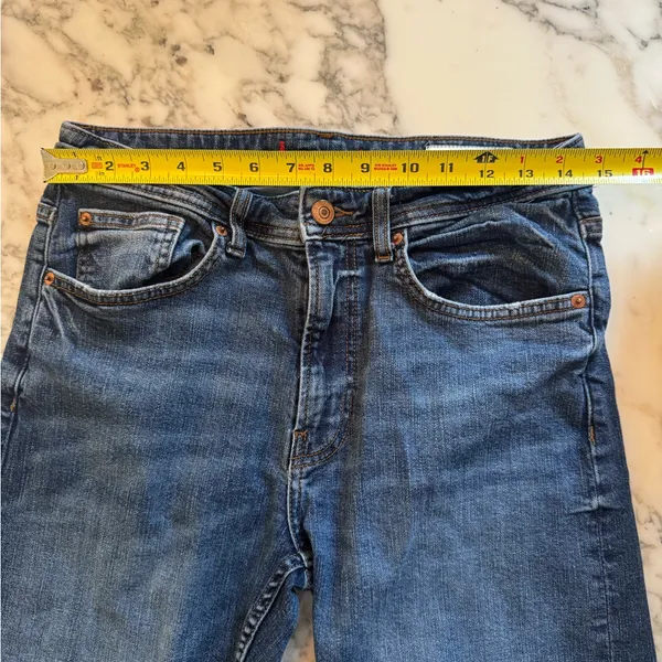 EUC Zara Women's Premium Blue Straight Leg Jeans Sz 6 - Image 2