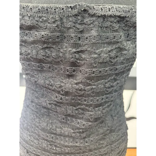 Max Studio Black Lace Strapless Midi Dress Women's Size 12 EUC Cocktail Chic - Image 6