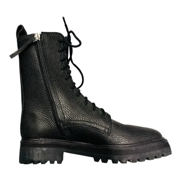 Reformation Katya Combat Boots black leather size 5 - Image 5