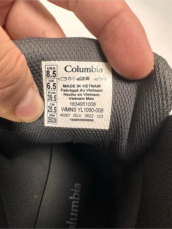 Columbia Yoncalla Mid Waterproof Hiking Boots Women’s 8.5 Gray Purple YL1090-008 - Image 8