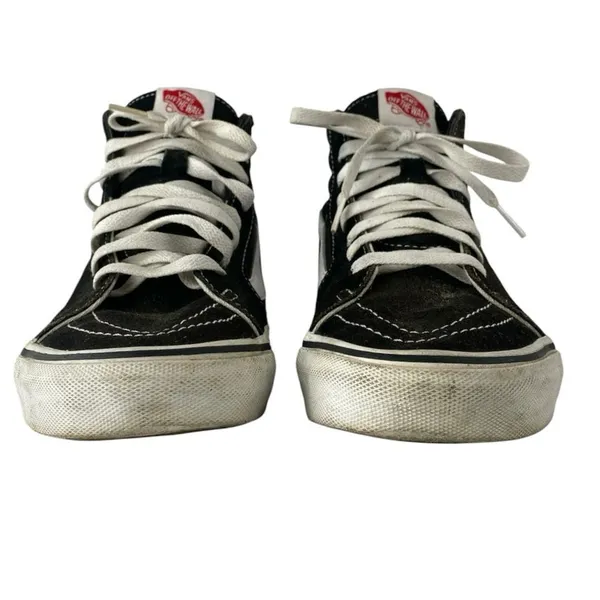 Vans Sk8-Hi Men's Black Side Stripe Lace Up Athletic Skateboard Sneakers Shoes 7 - Image 2