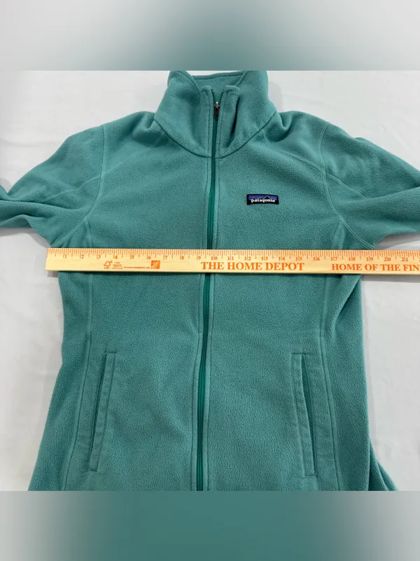 Patagonia Teal Zip-up Fleece Medium‎ - Image 5