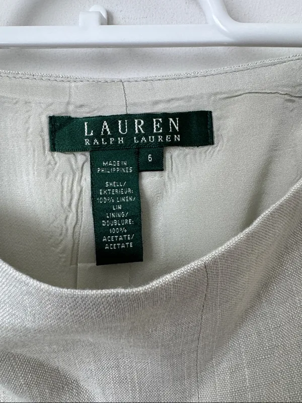 Lauren Ralph Lauren 100% Linen Suit SET Size: 6/10 - Image 6