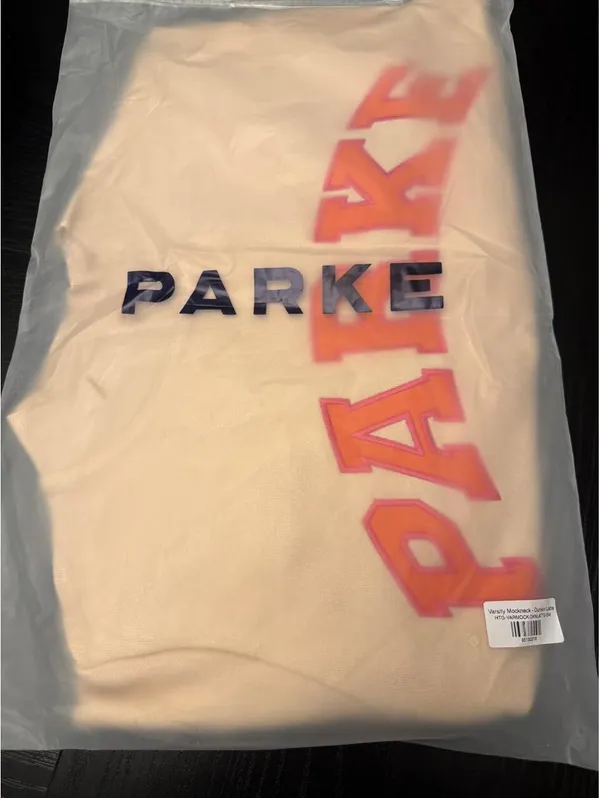 PARKE x Dunkin Varsity Mockneck Sweatshirt Latte Size Large NWT - Image 2