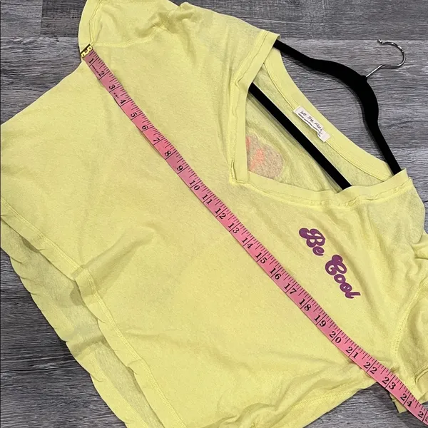 We The Free Yellow 'Be Kind' Short Sleeve Tee - Image 9