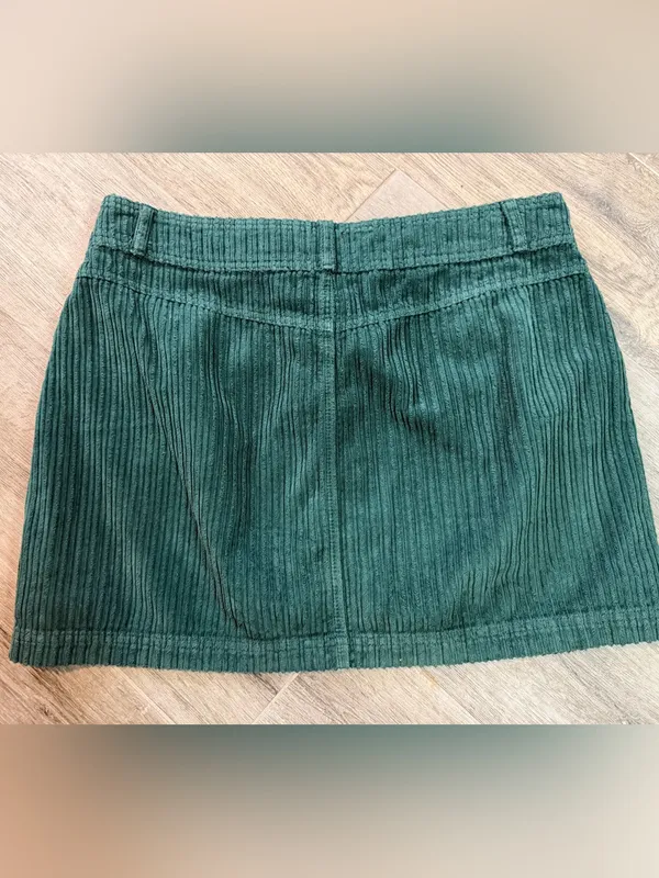 BDG Urban Outfitters Corduroy Skirt Green Women’s Small Preppy Academia Chic - Image 2
