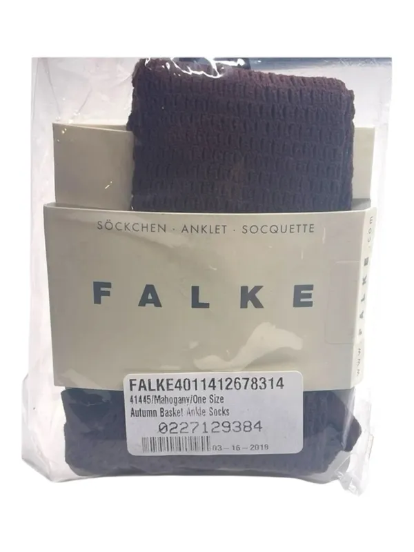 new Falke ✽ Autumn Basket Fishnet Anklet Socks ✽ Mahogany ✽ One Size Fits All ✽ - Image 5