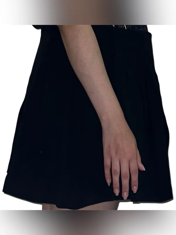 black pleated mini skort. - Image 2