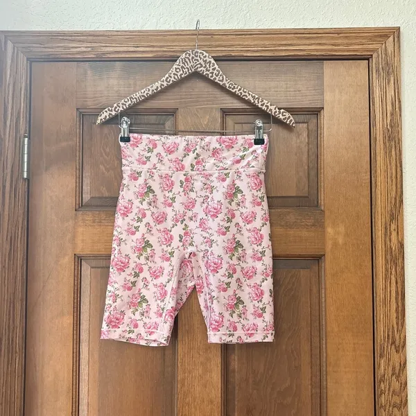 LOVESHACKFANCY X BANDIER Biker Shorts in Peony Garden Size Small - Image 2