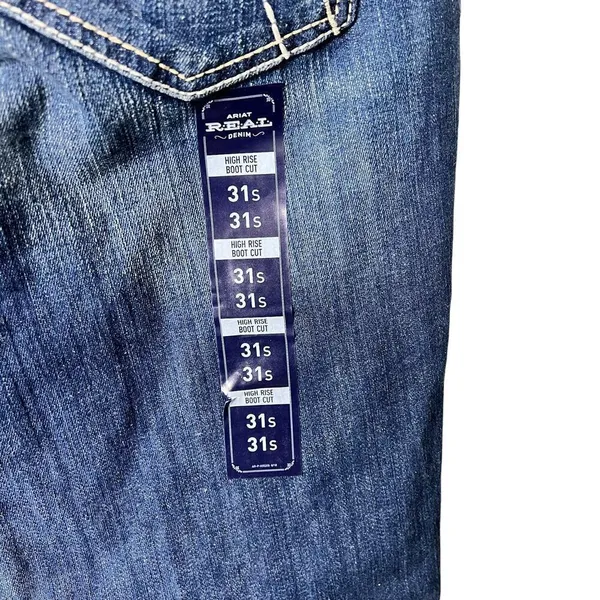 New Women’s Ariat R.E.A.L. High Rise Dorothy Boot Cut Jean Size 31 Short - Image 7