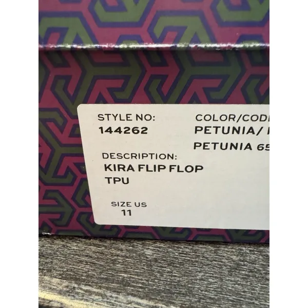 Tory Burch KIRA Flip Flops Petunia‎ Size 11 Store Display Pink - Image 10