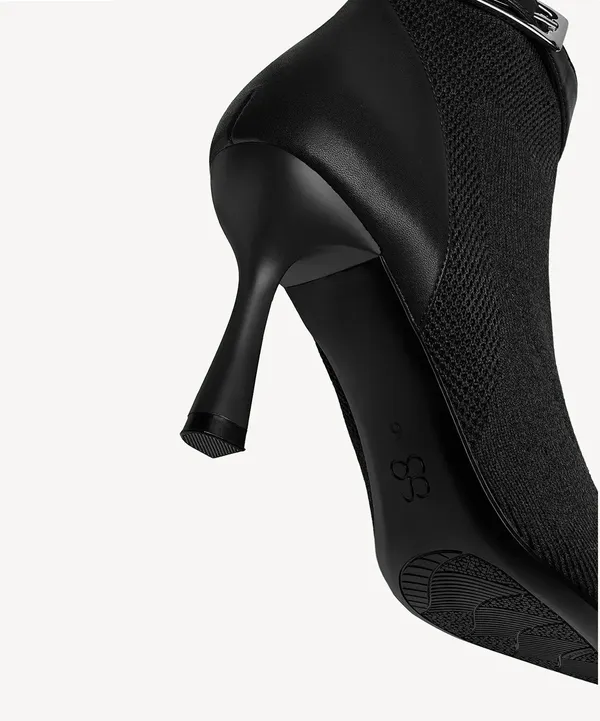 Cosy island Serene Stiletto Pointed Toe Ankle Boot Black Size 6 - Image 5