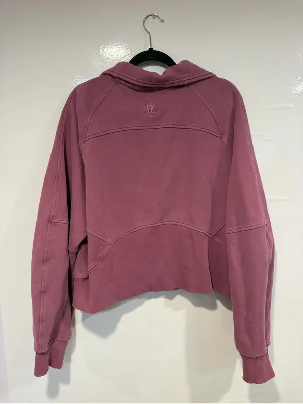 Purple Lululemon funnel neck Half-Zip Pullover Sweatshirt - Image 3