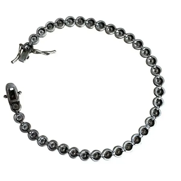 Silver-Tone Bezel-Set Cubic Zirconia Tennis Bracelet - Image 8