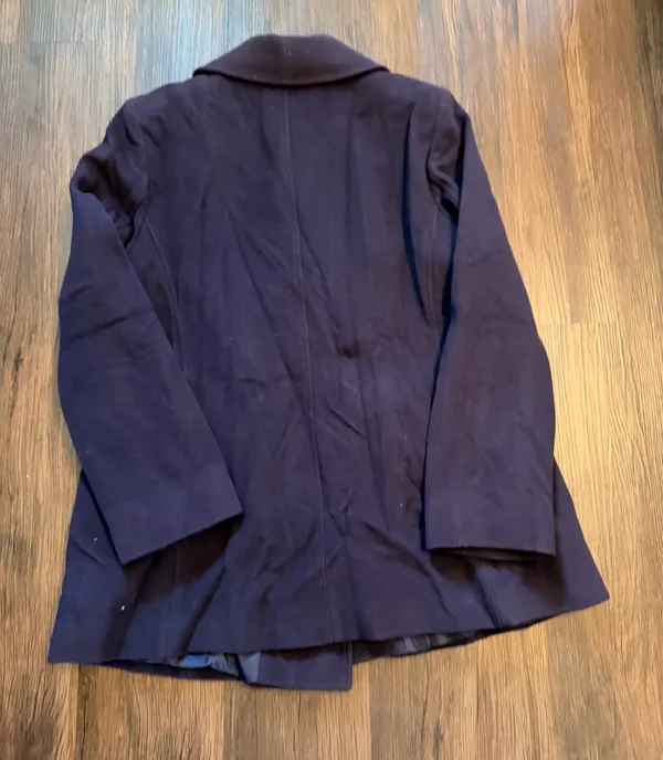 Croft & Barrow Plum Double Breasted Pea Coat size 1X - Image 3