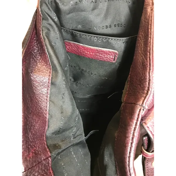 Marc by Marc Jacobs Black Pebbled Leather Hobo Bag EUC - Image 8