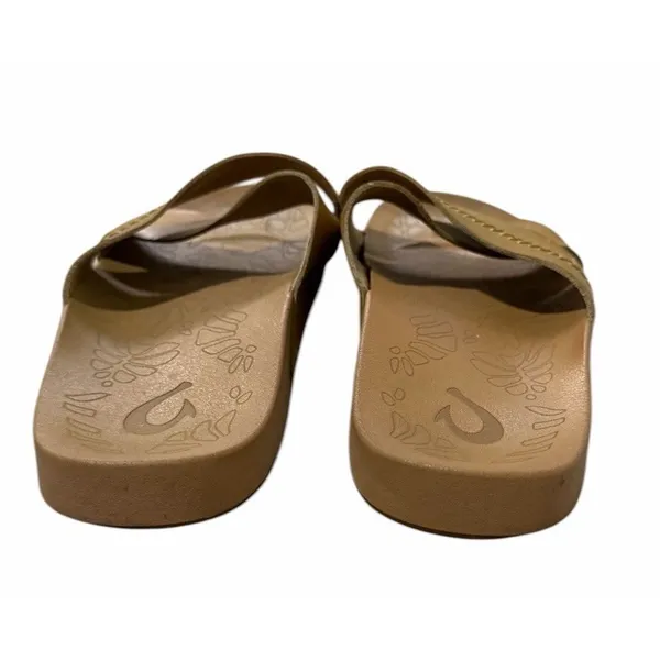 OluKai‎ Kipe'a Olu Slip On Slide Sandals Golden Harvest Women's Size 11 - Image 5