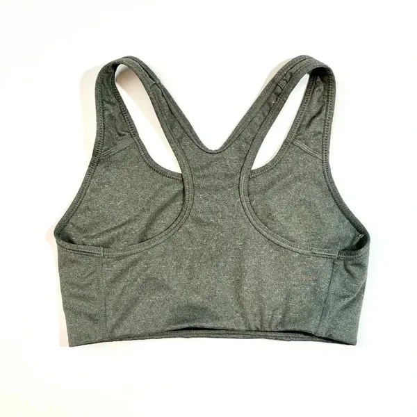 Nike Swoosh Gray Racerback Sports Bra - Image 4