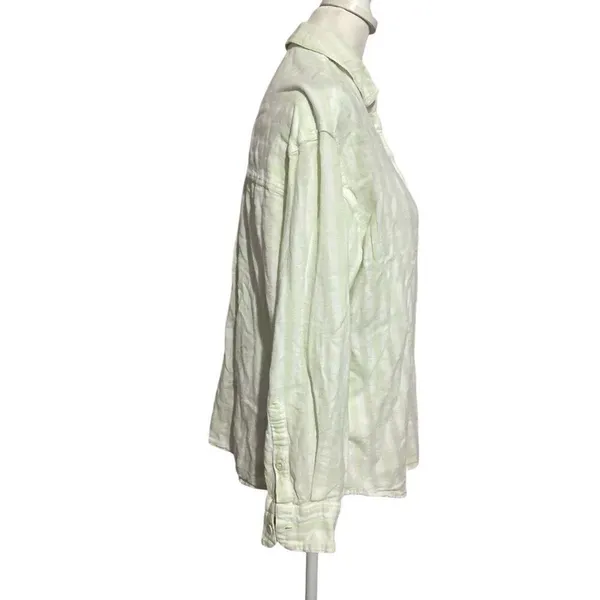 ✨Madewell Linen-Blend Painter Sz Medium Shirt in Eades Stripe✨ - Image 6