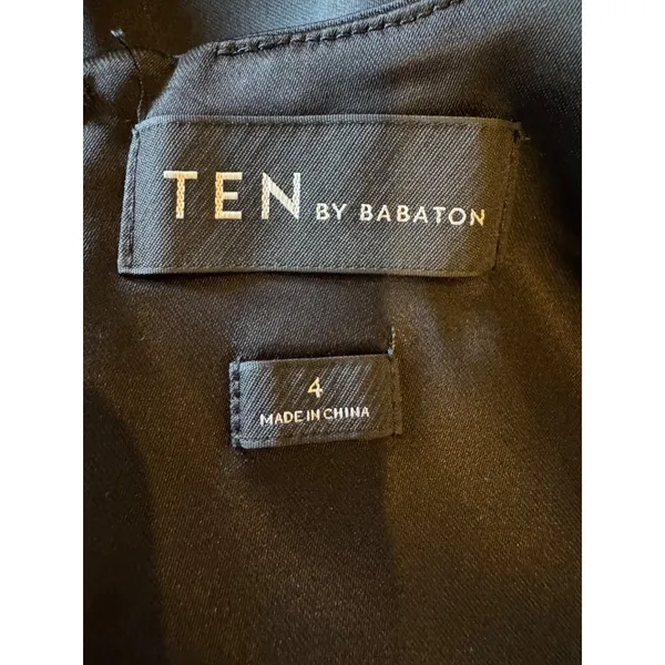 Babaton Aritzia Dress Women 4 Black Satin‎ Lala Dress Sheath Party Cocktail LBD - Image 6