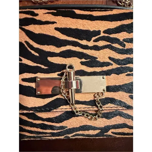 Aldo Tiger Print Brown & Black Top Handle/Crossbody Bag.NWOT - Image 12