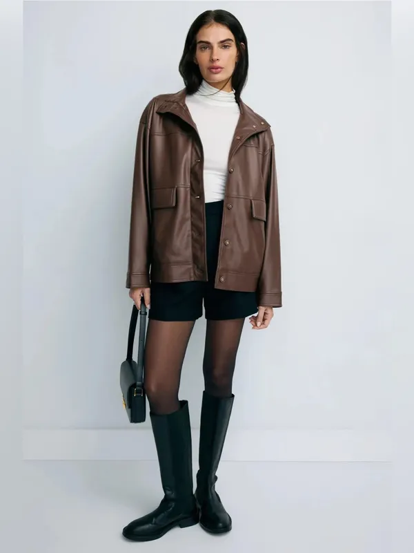 Favorite Daughter Margot Faux Leather Jacket - Image 3