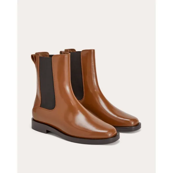 Everlane Chelsea Boot Women Size 8 Brown Leather Square‎ Toe Minimalist - Image 2