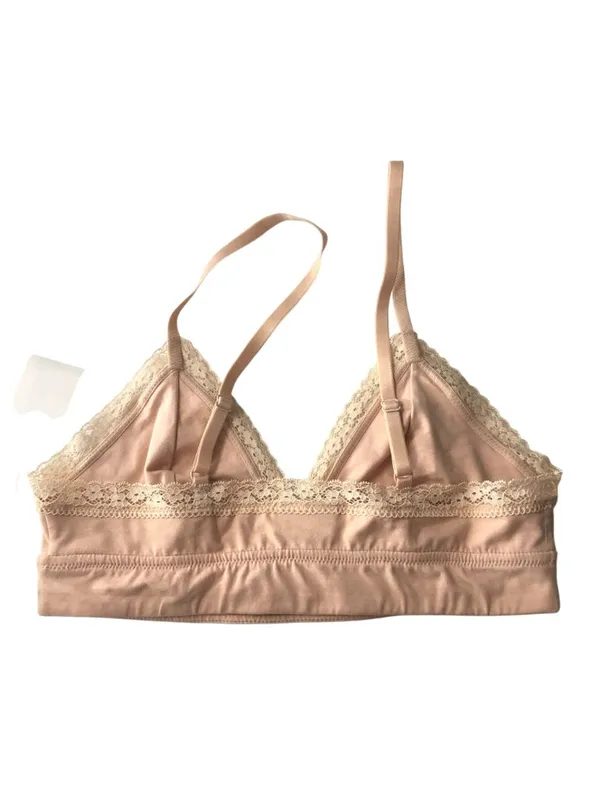 Jenni Intimates On Repeat Wide Lace Trim Bralette Chai Beige M - Image 2