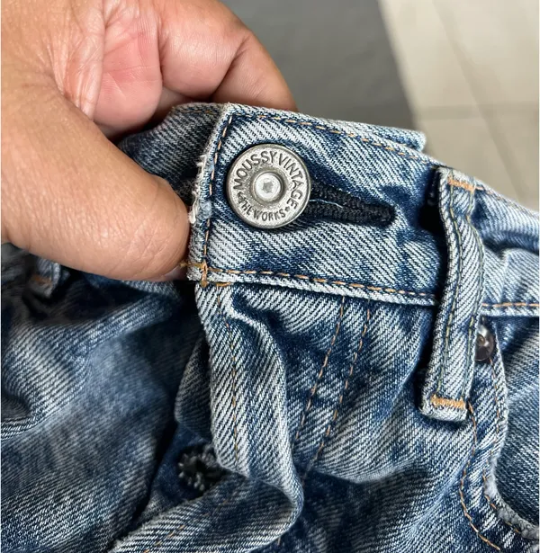MOUSSY vintage made in Japan jeans the works size 25 - Image 11