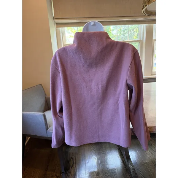 A New Day Sweater Top Women's Size Medium Mauve Mock Neck Long Sleeve Top EUC - Image 5