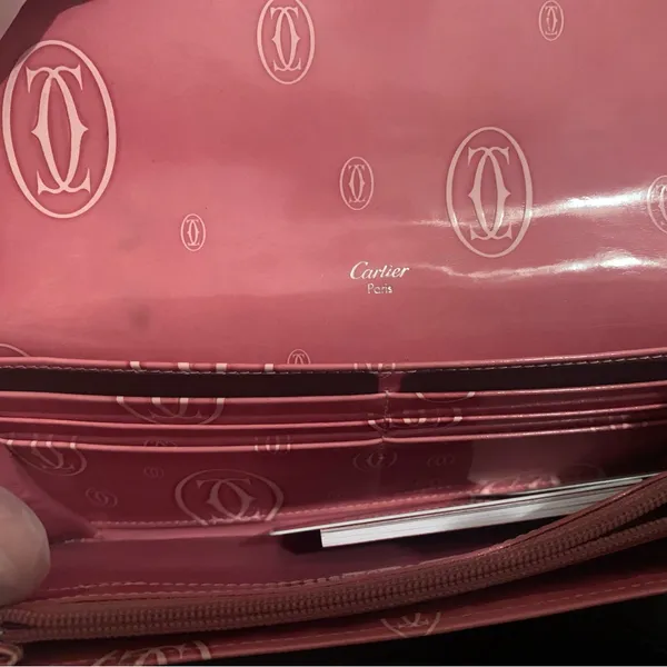 Cartier happy birthday wallet‎ with authentication card Pink - Image 9