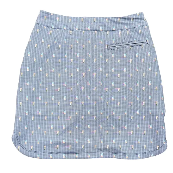 Peter Millar Women's Performance Alice Petal Hem Dominoes Sport Golf Skort sz S - Image 3