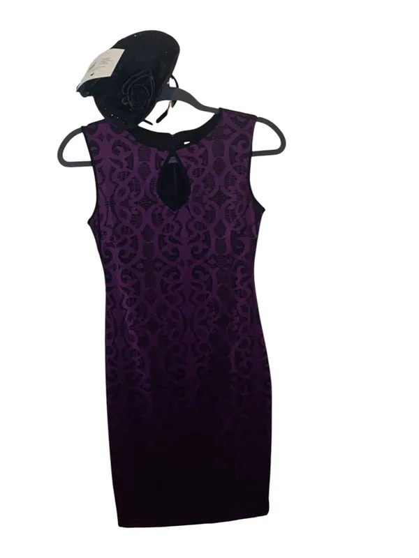 Vintage Y2K Glam Witch Costume Caché Mini Dress witch hat Fascinator Goth Glam - Image 4