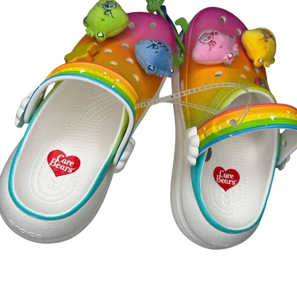 M 5 / W 7 - RARE Crocs Care Bears Clog‎ Multicolor Light Up Brand New - Image 6