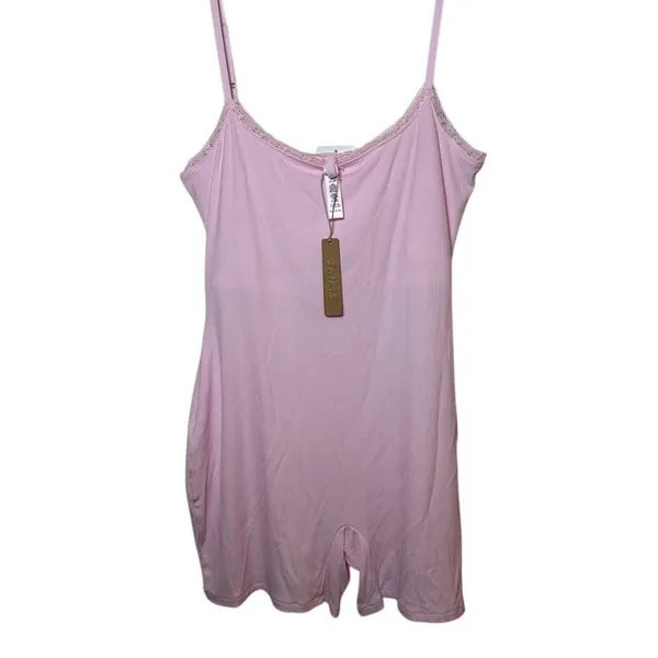 SKIMS Soft Lounge Lace Cherry Blossom One Piece Size X-Large New - Image 2