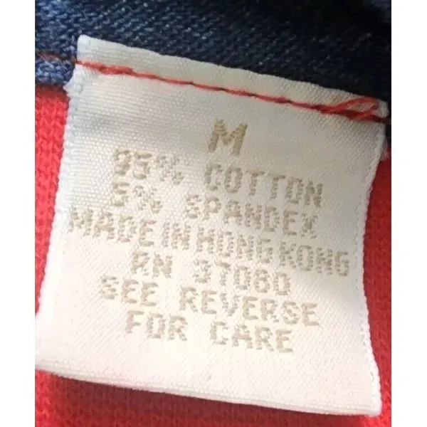 FioreLini International Pullover Top Denim Collar Long Sleeve M‎ - Image 3