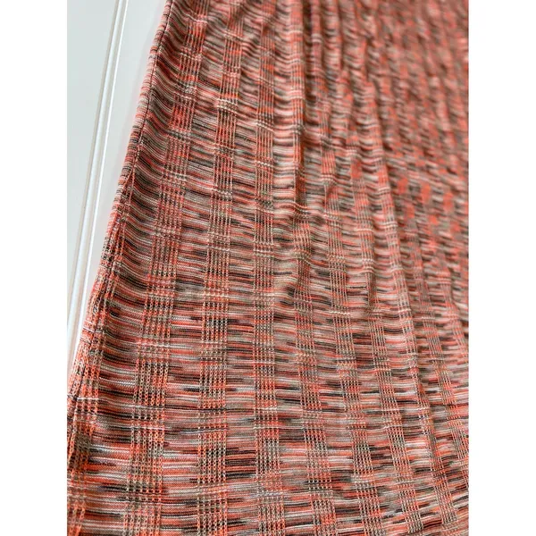 Ming Wang Womens XL Space Dye Knit Maxi Dress Fall Colors Polo V-Neck Viscose - Image 3