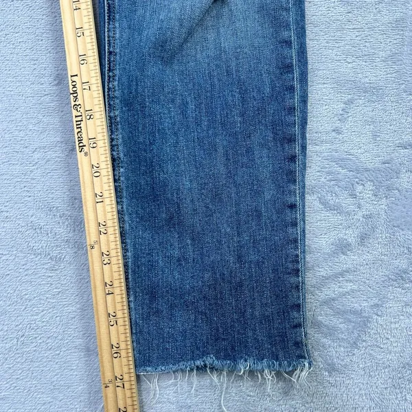 Rag & Bone Dre Low-Rise Boyfriend Marie Womens 32 Denim Blue Distressed‎ Raw Hem - Image 10