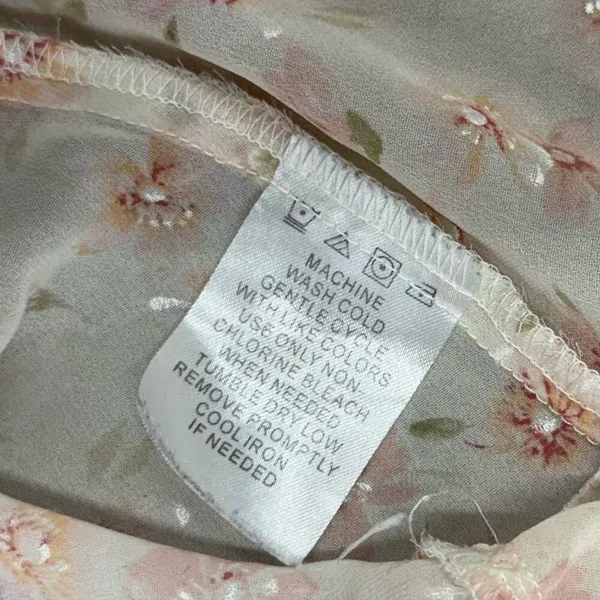 Vintage y2k coquette floral fairycore lace babydoll chiffon slip dress - Image 5
