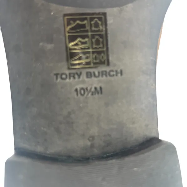 Tory Burch Riding Logo Embossed Leather Knee‎ High Boots Brown 10.5 - Image 15