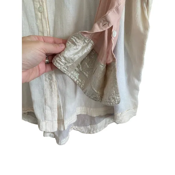 Free People Rainbow Rays Button Down Size Medium - Image 5