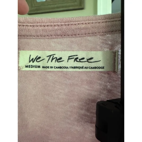Free People We The Free‎ Peplum Tank Top Pink Sleeveless Ruffle Hem Medium - Image 4