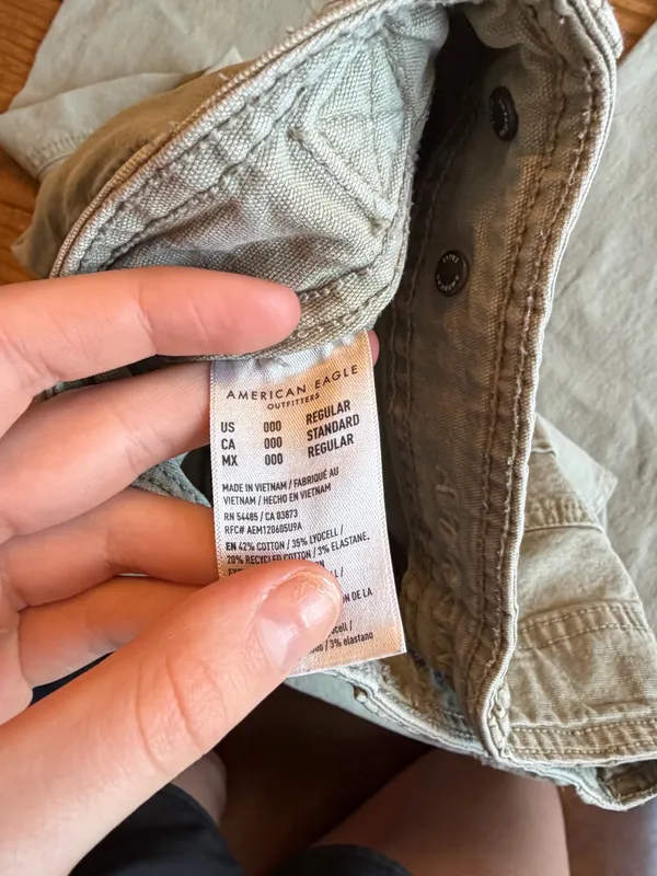 Green Cargo American Eagle Jeans - Image 5