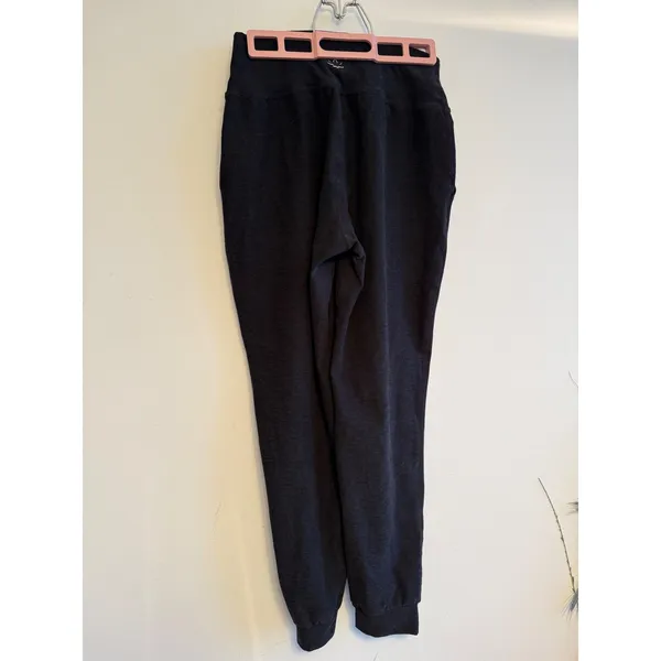 Beyond Yoga Womens High Waisted Joggers Charcoal Gray Heathered‎ Pockets Small - Image 3