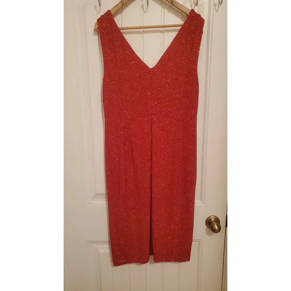 calvin klein dress Size 14 party sparkly Red Dress - Image 2