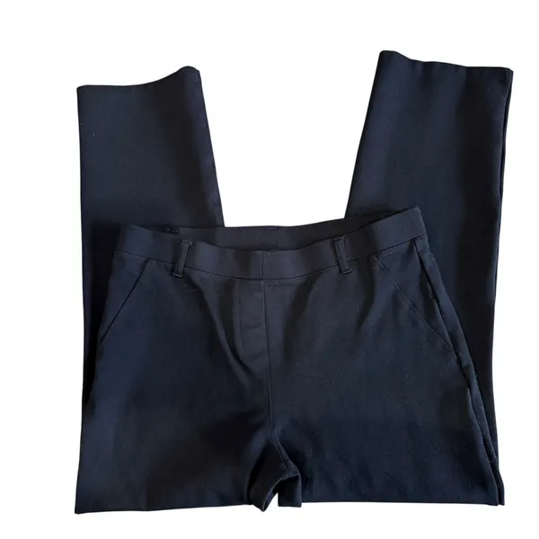 Quince Ponte Pants Women's M Petite. Lack Stretch Pull On Straight Leg Cropped - Image 3