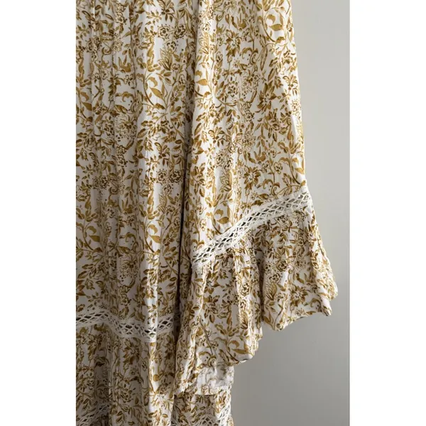 Free People Talk About It Tunic Top Ivory Combo Women's Size Medium‎ - Image 8