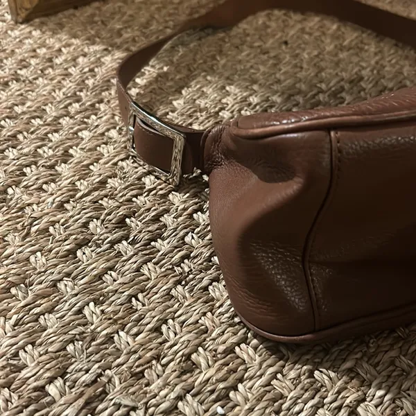 Giani Bernini Brown‎ Leather Shoulder Bag - Image 4