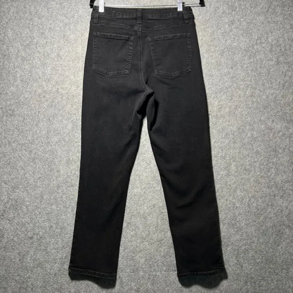 INTEMPO Black Studded‎ Jeans Size 8 Stretch Denim Straight Leg - Image 2